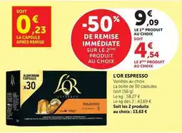 Super U L'or - espresso offre