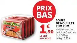 U Express Yum yum - soupe de nouilles offre