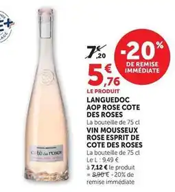 Super U Côte des roses - languedoc aop offre
