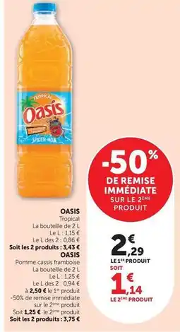 Super U Oasis - tropical offre