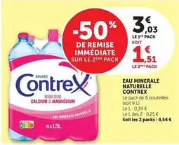 Super U Contrex - eau minerale naturelle offre