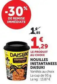U Express Daisuki - nouilles instantanees offre