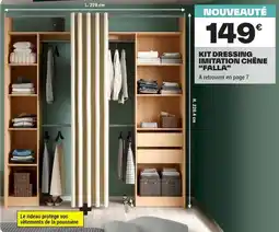 Brico Dépôt KIT DRESSING IMITATION CHÊNE "FALLA" offre