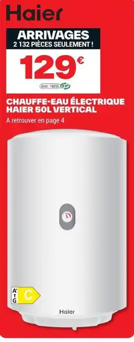 Haier CHAUFFE-EAU ÉLECTRIQUE 50L VERTICAL