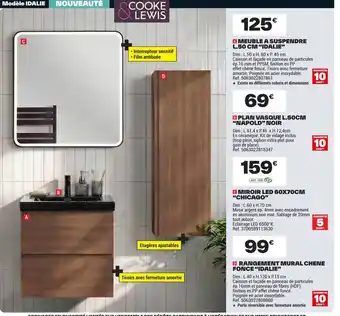 COOKE & LEWIS MEUBLE A SUSPENDRE L.50 CIM IDALIE