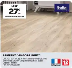 Brico Dépôt Gerflor LAME PVC ANGORA LIGHT offre