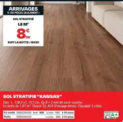 Brico Dépôt Kansas Sol stratifié offre