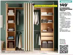 Brico Dépôt Kit dressing imitation chêne "falla" offre