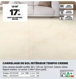 Brico Dépôt TEMPIO CREME offre