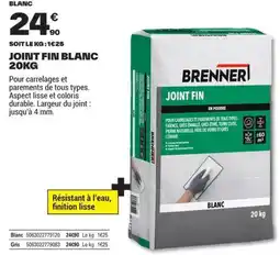 Brico Dépôt BRENNER Joint fin offre