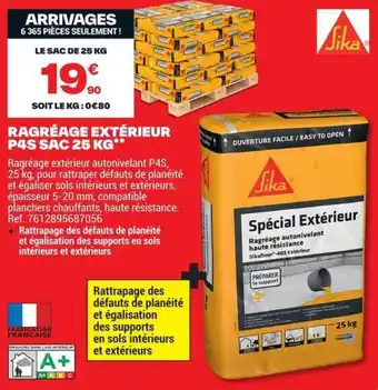Sika Ragréage Extérieur P4S