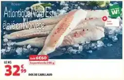 Auchan DOS DE CABILLAUD offre
