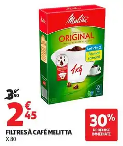Auchan Supermarché Melitta Filtres à café offre