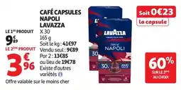 Auchan Supermarché Lavazza Café capsules napoli offre