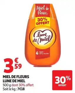 Auchan Supermarché Lune de Miel Miel de Fleurs offre