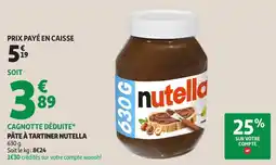 Auchan Supermarché Nutella Pâte à tartiner offre