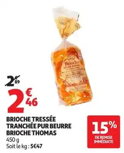 Auchan Supermarché Brioche Thomas offre