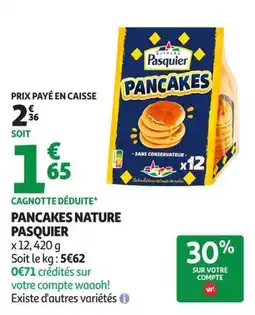 Auchan Supermarché Pasquier Pancakes offre