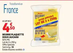 Auchan Supermarché Beurre Doux Auchan offre