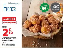 Auchan Supermarché MON JOUR W! CHOUQUETTES PUR BEURRE offre