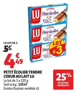 Auchan Supermarché LU Petit écolier offre