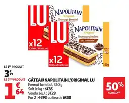 Auchan Supermarché LU GÂTEAU NAPOLITAIN L'ORIGINAL offre