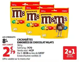 Auchan Supermarché M&M'S CACAHUÈTES offre