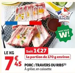 Auchan Supermarché LE PORC FRANÇAIS offre