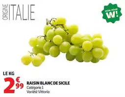 Auchan Supermarché RAISIN BLANC DE SICILE offre