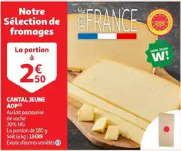 Auchan Supermarché Cantal Jeune AOP offre