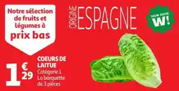 Auchan Supermarché COEURS DE LAITUE offre
