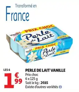 Auchan Supermarché Yoplait Perle de Lait offre