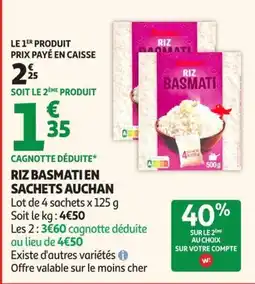 Auchan Supermarché RIZ BASMATI AUCHAN offre