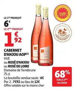 Auchan Supermarché Cabernet d'anjou aop offre
