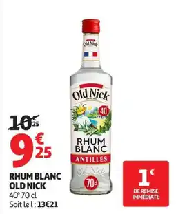 Auchan Supermarché Old Nick RHUM BLANC offre