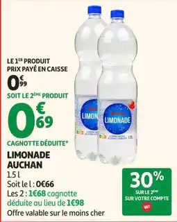 Auchan Supermarché Auchan Limonade offre