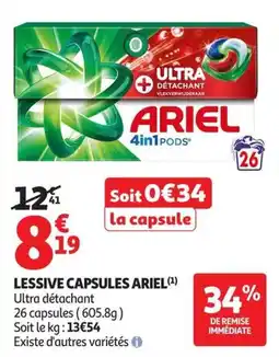 Auchan Supermarché ARIEL LESSIVE CAPSULES offre