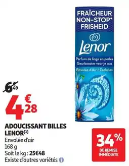 Auchan Supermarché Lenor Adoucissant billes offre