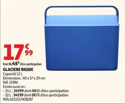 Auchan Supermarché GLACIERE RIGIDE offre