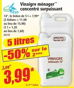 Norma EcoLibre Vinaigre ménager offre