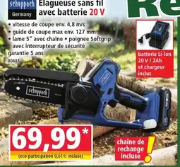 Norma Scheppach Elagueuse sans fil offre