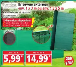 Norma Sunnydays Brise-vue extérieur offre