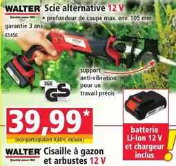 Norma WALTER Scie alternative 12 V offre