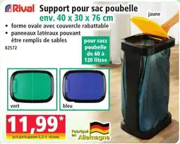 Norma Rival Support pour sac poubelle offre