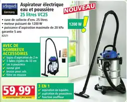 Norma scheppach Aspirateur électrique eau et poussière offre