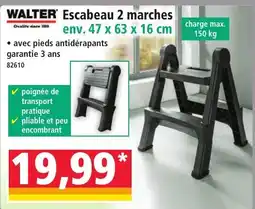 Norma WALTER Escabeau 2 marches offre