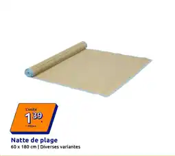 Action Natte de plage offre
