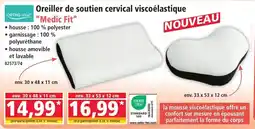 Norma ORTHO-Vital Oreiller de soutien cervical viscoélastique "Medic Fit" offre