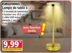Norma GRUNDIG Lampe de table à LED offre