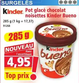 Norma Kinder Pot glacé chocolat noisettes Kinder Bueno offre